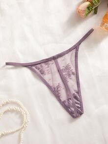 7条/包 女士蕾丝丁字裤，性感舒适内衣 - 彩色 - 查看 6