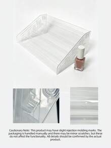 5/7 Layers Acrylic Nail Polish Display Rack, Multi-Layer Organizer Shelf, Makeup Cosmetic Glasses Jewelry Storage Box, Suitable For Home Living Room Office Decor, Bedside Table Organization, Birthday Gift - Clear - View 7