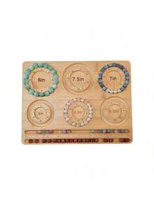 1PC Bamboo Beading Board For DIY Jewelry - Bracelet & Necklace Design Tray With Storage, High-Quality Craft Tool Mats, Perfect Gift For Girlfriends, No Power Required - primary color - View 10