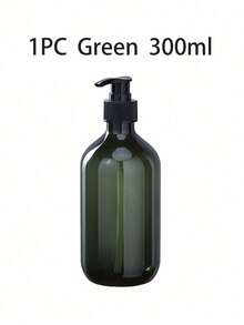 Botella con bomba de presión de 300ml/500ml, recipiente de plástico transparente reutilizable, utilizado para champú, loción y viajes - Multicolor - Ver 14