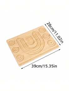 1PC Bamboo Beading Board For DIY Jewelry - Bracelet & Necklace Design Tray With Storage, High-Quality Craft Tool Mats, Perfect Gift For Girlfriends, No Power Required - primary color - View 6