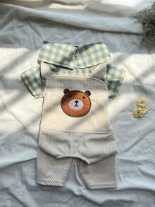 PETSIN 1 bộ quần áo thú cưng mùa xuân thu mới cho chó nhỏ và vừa, bộ đồ họa tiết gấu dễ thương cho chó Teddy Pomeranian. - Nhiều màu - Xem 6