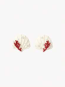 Opalesca Boucles d'oreilles mode femme, premium/élégantes/chics/pour usage quotidien/minimalistes, perle/cristal, été/plage/bal/fête/vacances, fiançailles/mariage/promesse, mariée, cœur/floral, style féerique/sirène - Multicolore - Voir 2
