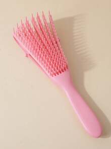 Sikat Rambut Bernapas dengan Sisir Bergaris 8 Gigi untuk Mengurai Rambut Keriting, Sisir Salon Anti Statis untuk Semua Jenis Rambut, Alat Penata Rambut, Aksesori untuk Wanita, Perjalanan, Rumah, Salon, Tukang Cukur - Berwarna merah muda - View 8
