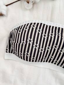 Napfluff Bộ 2 áo ngực quây thoải mái và thanh lịch - Đen và trắng - Xem 3