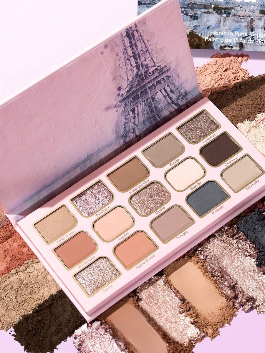 SHEGLAM Picnic In Paris 15色眼影盤 品牌美妝化妝品 適合女士與女孩 - Picnic in Paris - 查看 1