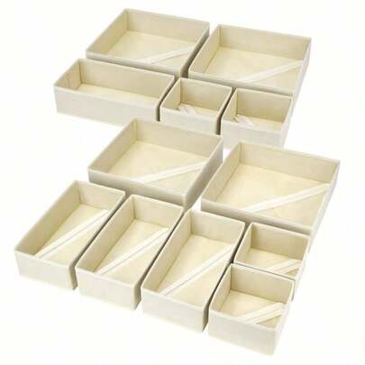 Hộp đựng đồ bằng vải gấp gọn, nhiều ngăn, dùng để sắp xếp đồ lót, áo ngực, tất, quần áo, đồ nội y, giúp tiết kiệm không gian trong tủ quần áo, tiết kiệm diện tích nhà cửa, giải pháp lưu trữ cần thiết, sản phẩm bán chạy nhất, đồ trang trí nhà cửa phổ biến, hộp đựng bằng vải, vách ngăn ngăn kéo, đồ dùng thiết yếu cho phòng ngủ.