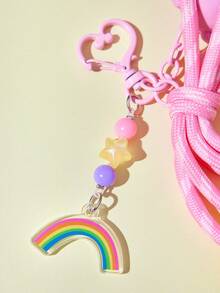 SHEIN X Care Bears Cartoon Bag Creative Hanger, Keychain, Gift - Pink - View 7
