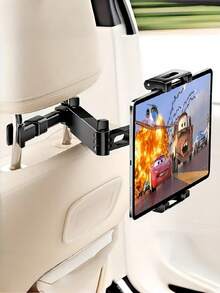 SHEIN 1PC CAR BACKSEAT HEADREST TABLET MOUNT 360 DEGREE ROTATION ADJUSTABLE COMPATIBLE WITH TABLETS SMARTPHONES CAR TRIP ESSENTIAL BIRTHDAY GIFT CAR ACCESSORIES CAR PHONE HOLDER - Multicolor - View 1