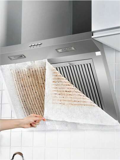 Cuộn 10 mét màng bọc chống dầu mỡ cho máy hút mùi nhà bếp, màng thấm hút dùng một lần, lớp lưới lọc bảo vệ chống dầu mỡ cho bếp nấu, vật tư vệ sinh bếp.