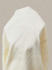Franclia Blusa de manga corta con cuello cuadrado, decoración de botones, de unicolor y uso diario para mujer de talla grande - Albaricoque - Ver 6