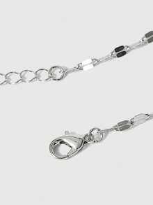 ROMWE Goth 2pcs/Set Fashionable Adjustable Religious Cross Pendant Bracelet With Virgin Mary Decor, Classic & Minimalist Jewelry For Women Daily Wear - Multicolor - View 4