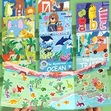 3D Padded Quiet Book For Toddlers, Waterproof & Tear-Resistant Early Learning Sensory Book With Reusable Puffy Stickers - Multicolor - View 3