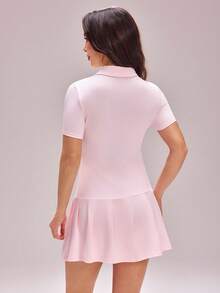 CourtClass Damkläder för golf - Rosa - Visa 2