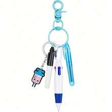 1/6 套迷你荧光笔护士笔套装，适用于胸牌夹笔，包含 1 支荧光笔、1 支记号笔和 1 支伸缩圆珠笔，带 1 个护士钥匙扣夹，返校必备 - 彩色 - 查看 23