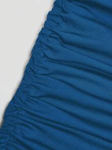 EMERY ROSE Elegant Sexy Lace Ruched Slip Dress For Women Night Out Royal Blue Summer - Royal Blue - View 4