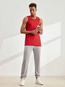 Driftmere Quần jogger nam in chữ, có dây rút ở eo và túi - Xám - Xem 3