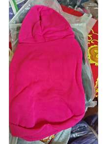Pet Clothing - Universal Coat For Dogs And Cats. Casual Two-Strap Fleece-Lined Warm Sweater. - Hot Pink - View 6