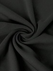 GymBeat 男士字母印花休闲运动背心 - 黑色 - 查看 5