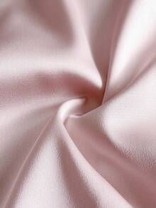 Rustia 夏季女士优雅露肩宽松褶皱设计上衣，外出上衣 - 粉色 - 查看 3