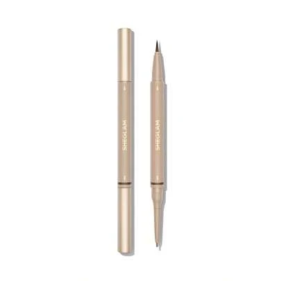 SHEGLAM Brows On Demand 2-In-1 Brow Pencil-Taupe Waterproof Liquid Eyebrow Pen Sweat-Proof Anti-Oil Brow Filling Outlining Eyebrow Cream Gel Makeup Brand Beauty Makeup Face Paint Cosmetic For Women Girls Perfect For Spring Summer Ideal For Y2K Fancy Fashion Suitable For Birthday Mother'S Day Gift Rave Party Ready Best Color