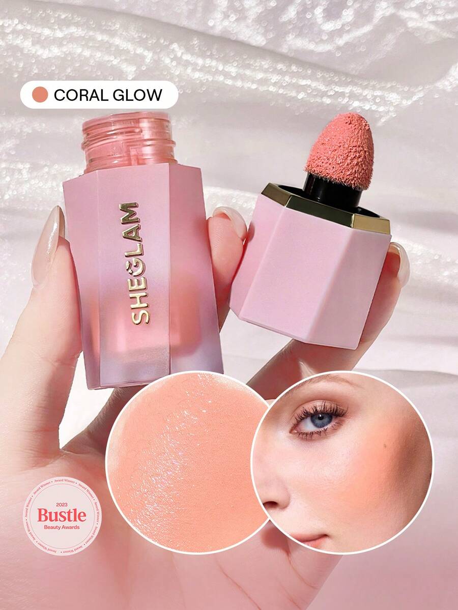 SHEGLAM Color Bloom 液態腮紅-Coral Glow 品牌 美容 化妝 化妝品 適合女性與女孩 完美搭配夏季春季 Y2K 時尚 流行 生日 母親節禮物 假期 派對準備就緒 最佳顏色 - Coral Glow - 查看 1