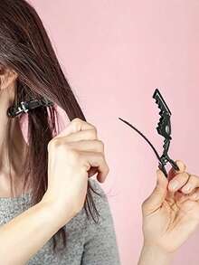 Crocodile Hair Clips - Non-Slip Design, Easy To Style, Suitable For Salon Hair Dyeing, Perming, And Sectioning - High-Quality Plastic Crocodile Clips, Ideal For Both Professional Stylists And Home Users - Multicolor - View 4