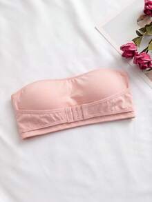 Women's Comfortable Front Closure Padded Push-Up Bra - Pink - View 2
