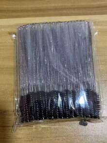 Cọ chuốt mascara dùng một lần, cọ chải mi, cỡ S, thích hợp cho lông mày và nối mi, màu đỏ, cọ kẻ lông mày, cọ tán phấn mắt, cọ trang điểm. - màu đen - Xem 11