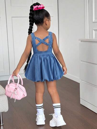 Young Girls Denim Dresses | Fashion Young Girls Denim Dresses | SHEIN USA