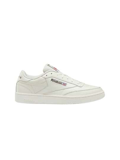 Reebok Club C 85 Men's Casual Athletic Shoes Chalk Chalk Hunter Green 1000248941109