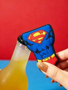 SUPERMAN X SHEIN 趣味造型開瓶器冰箱磁鐵，適合冰箱裝飾，適用於廚房與飲用場景 - 彩色 - 查看 2