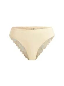 5 cái Liền mạch Trang trí ren Tam giác Quần lót không đường may Đồ lót - Nhiều màu - Xem 10