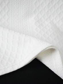 Manfinity Joysei Men's Minimalist Versatile Jacquard Knit Sleeveless Vest - White - View 4