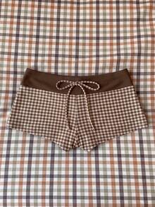 Elavelle Women's High Waist Bowknot Printed Bikini Bottom, Spring/Summer - Multicolor - View 2