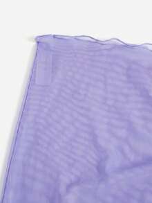 de pareo y falda de unicolor de malla para vacaciones en la playa - Negro - Ver 8