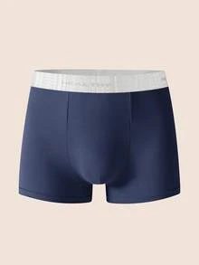 3pcs/Set Men's Letter Waistband Casual Boxer Briefs - Multicolor - View 4