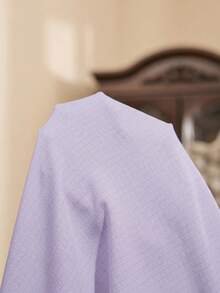 Côtesoire Bộ đồ ngủ nữ kiểu dáng thanh lịch miền Nam nước Pháp, gồm áo cardigan dáng suông nhăn nhẹ và áo khoác cardigan. - Màu tím - Xem 7