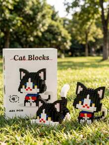 POKOJA LAND 可爱的猫咪积木玩具，方便携带，减压玩具，感官玩具，派对玩具，青少年玩具，派对、生日、圣诞节、周末和节假日的绝佳礼物。 - 彩色 - 查看 13