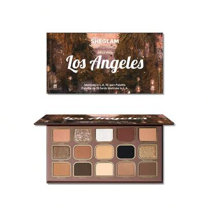 SHEGLAM MatinéE In L.A. 15色眼影盤 品牌 美容 化妝 化妝品 適合女性與女孩 完美搭配夏季春季 Y2K 時尚 流行 生日 母親節禮物 假期 派對準備就緒 最佳顏色