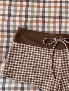 Elavelle Women's High Waist Bowknot Printed Bikini Bottom, Spring/Summer - Multicolor - View 4