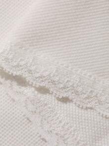 DAZY Áo lót ôm dáng cổ chữ V phối ren cho bé gái (size nhỏ) - trắng - Xem 8