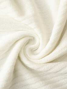 SHEIN Franclia Áo camisole không tay cổ tròn thanh lịch kiểu Pháp dành cho nữ cỡ lớn - trắng - Xem 4