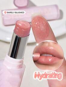 SHEGLAM Silk Slip Lip Oil Balm-Barely Blushed Brand Beauty Makeup Face Paint Cosmetic For Women Girls Perfect For Spring Summer Ideal For Y2K Fancy Fashion Suitable For Birthday Mother'S Day Gift Rave Party Ready Best Color - 609 Barely Blushed - View 1