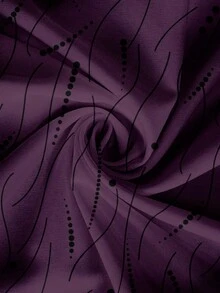 SHEIN Clasi 大码女式波点图案长袖休闲衬衫 - 彩色 - 查看 7