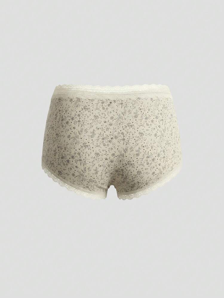Sweet Floral Lace Patchwork Short Fitted Safety Shorts For Women