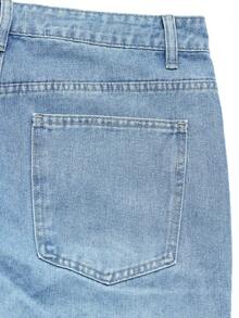Manfinity EMRG Quần jeans ống rộng dáng thường ngày dành cho nam, kiểu dáng wash ombre. - Rửa nhẹ - Xem 6
