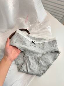 DAZY Bộ 2 chiếc quần lót lửng in chấm bi dành cho nữ - Nhiều màu - Xem 5