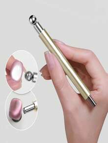 2Pcs Double Headed Cat Eye Magnet Nail Tools Smooth Shiny Surface Strong Magnetic For Gel Nail Polish Design Professional Nail Accessories Precise Sturdy For Nail Technician Female Manicure Christmas Gift - multicolor - View 11
