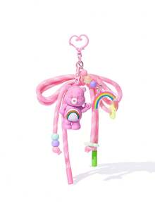 SHEIN X Care Bears Cartoon Bag Creative Hanger, Keychain, Gift - Pink - View 3